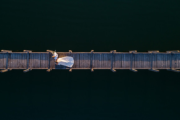 Mandurah Wedding Photographer - Wedding Drone photo in Mandurah Western Australia