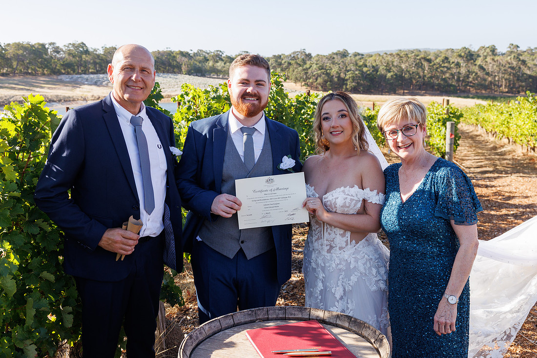 Adrienne and Aaron, Swings and Roundabouts Wedding, Yallingup