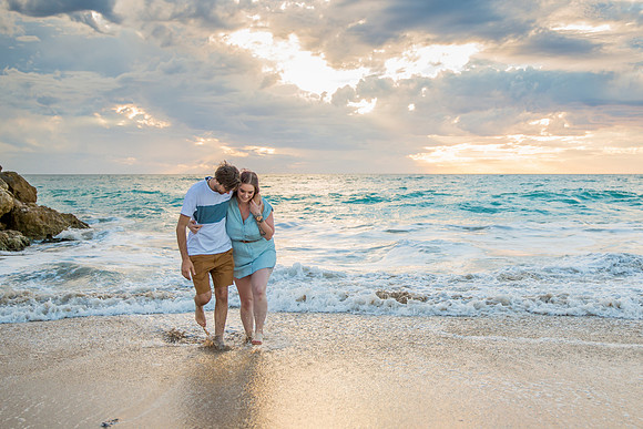 Mandurah Engagement photographer - Madora Bay beach photo