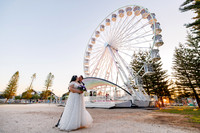 Fremantle Wedding Photographer - Wedding in Fremantle Ferris Wheel